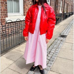 NWOT HOSBJERG Sally Faux Leather Jacket